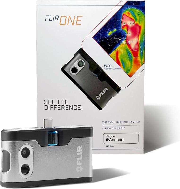 TOPDON TC001 Thermal Camera for Android, Super IR 512x384 High Resolution, Thermal Imaging Camera, Thermal Imager - Optimized Temperature Accuracy, Works for Smartphones and Tablets & PC(not for iOS)