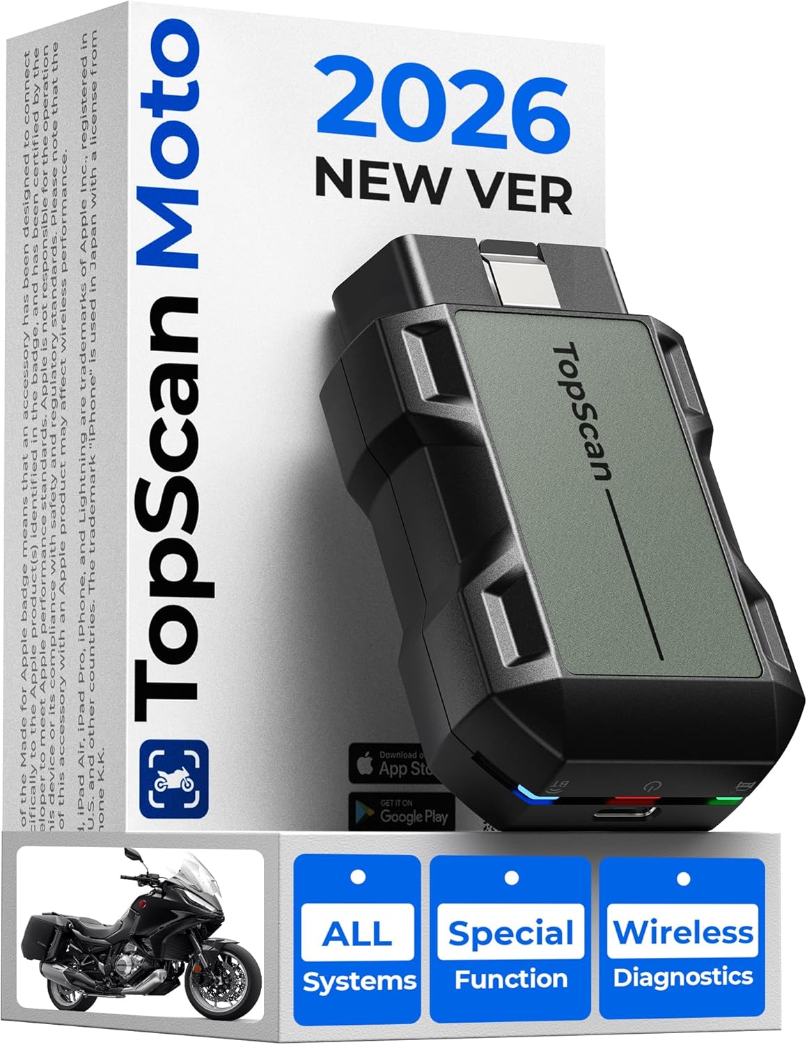 TOPDON TopScan Motorcycle Bluetooth Scanner