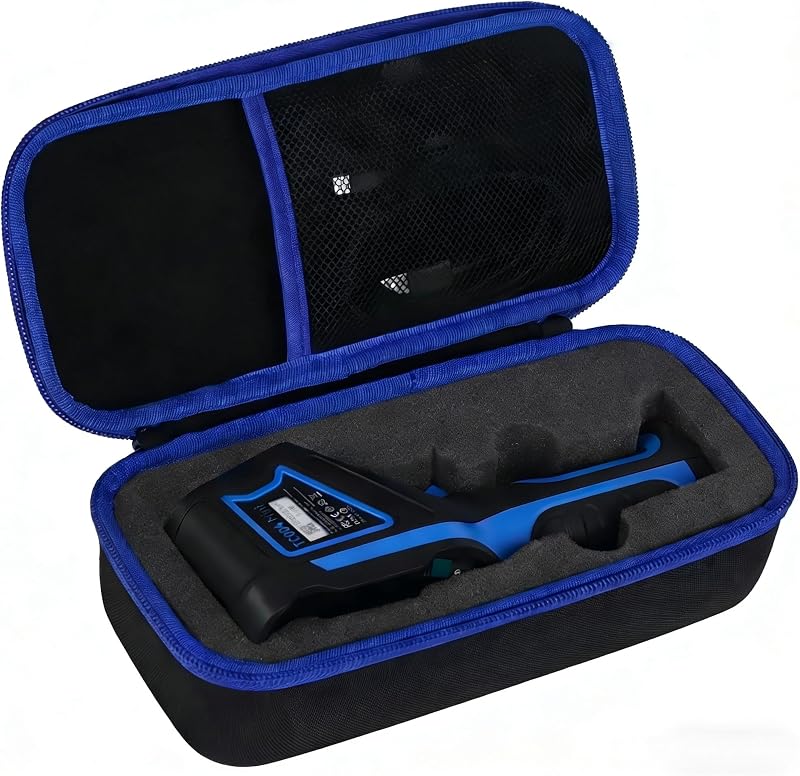TOPDON TC004 Mini Thermal Imaging Camera, 240 x 240 TISR Resolution, 15-Hour Battery Life, 128 x 128 IR Resolution, 25Hz Handheld Infrared Camera with High/Low Temp Alerts, Auto Shutdown- Blue